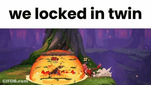 A Screenshot Of A Video Game With The Words We Locked In Twin Below It GIF
