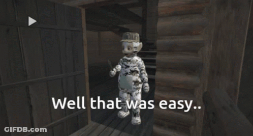 A Screenshot Of A Video Game With The Words Well That Was Easy GIF