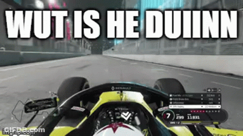 A Screenshot Of A Video Game With The Words Wut Is He Duinnn GIF
