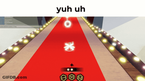 A Screenshot Of A Video Game With The Words Yuh Uh GIF