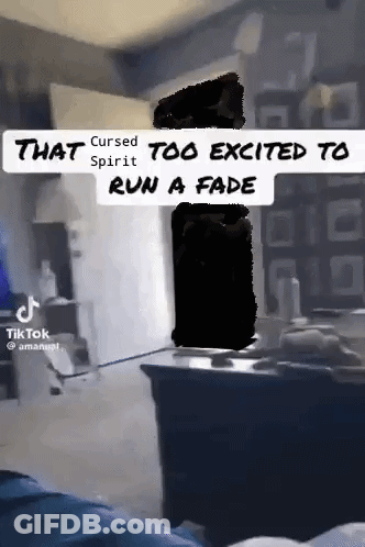 A Screenshot Of A Video That Says That Cursed Too Excited To Run A Fade GIF