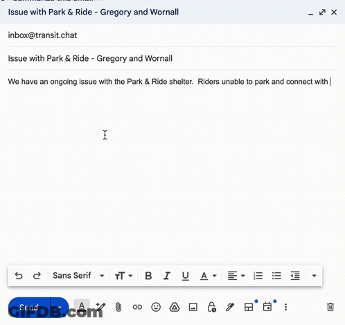 A Screenshot Of An Email With Gregory And Wornall Written On It GIF