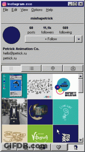 A Screenshot Of Patrick Animation Co 'S Instagram Page GIF