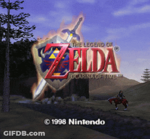 A Screenshot Of The Legend Of Zelda Ocarina Of Time From 1998 Nintendo GIF