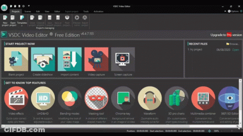 A Screenshot Of The Vsdc Video Editor App GIF