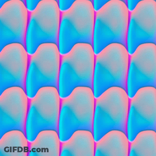 A Seamless Pattern Of Blue And Pink Colored Waves GIF