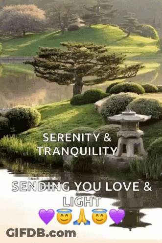 A Serenity And Tranquility Sending You Love And Light GIF