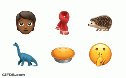 A Set Of Emojis Including A Fairy A Curling Stone And A Man Climbing A Rock Wall GIF