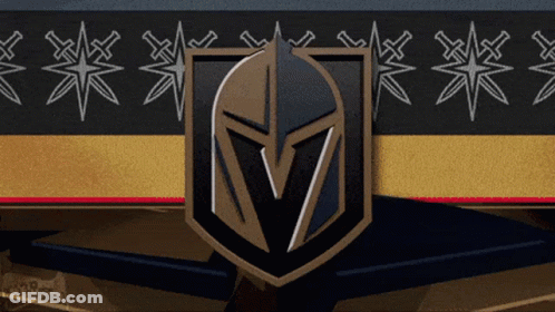A Shield With A Helmet On It With The Letter V On It GIF