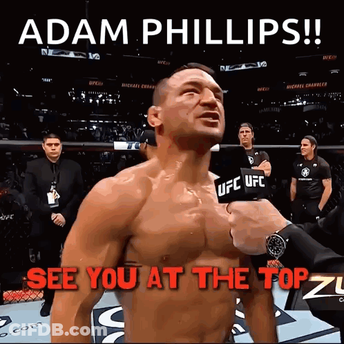 A Shirtless Fighter Is Being Interviewed By Ufc Ufc GIF