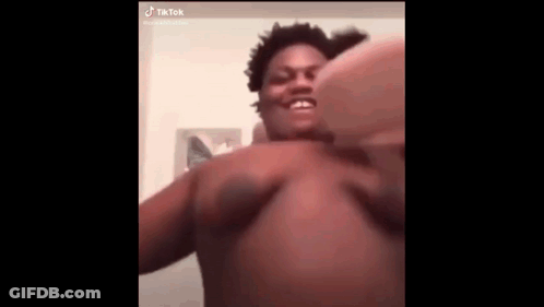 Shirtless Man Making Funny Face Selfie GIF