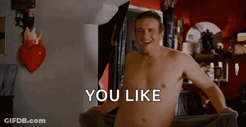A Shirtless Man Is Standing In A Bathroom With A Towel Around His Waist And The Words `` You Like '' . GIF