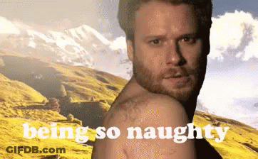 Shirtless Man Standing In Front Of Mountain Being So Naughty GIF