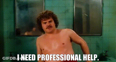 A Shirtless Man Is Taking A Bath In A Bathroom And Says `` I Need Professional Help '' . GIF