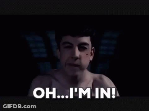 A Shirtless Man Says Oh I 'M In In A Dark Room GIF