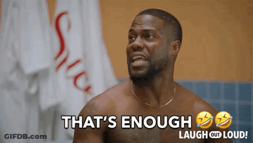 A Shirtless Man Says That 'S Enough GIF