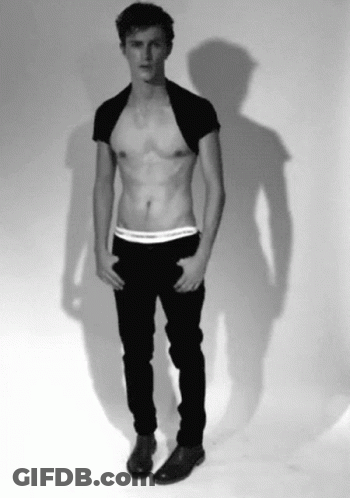 A Shirtless Man Wearing Calvin Klein Underwear GIF