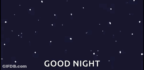 A Shooting Star In The Night Sky With The Words `` Good Night '' Below It GIF