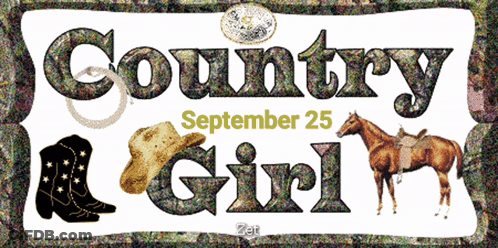 A Sign For Country Girl September 25 GIF