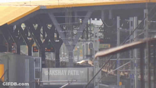 A Sign That Says Akshay Pattil On It GIF