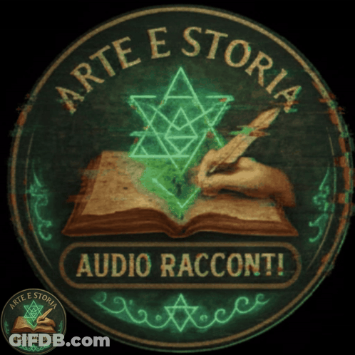 A Sign That Says Arte E Storia Audio Raccont GIF
