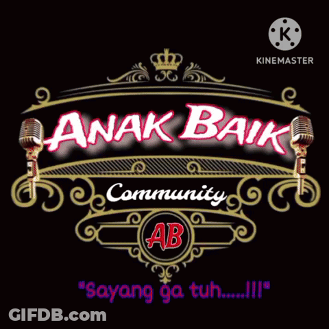 A Sign That Says Assalamualaikum Anak Baik Community On It GIF