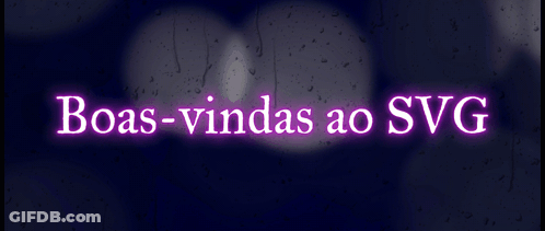 A Sign That Says Boas-Vindas Ao Svg In Purple Letters GIF