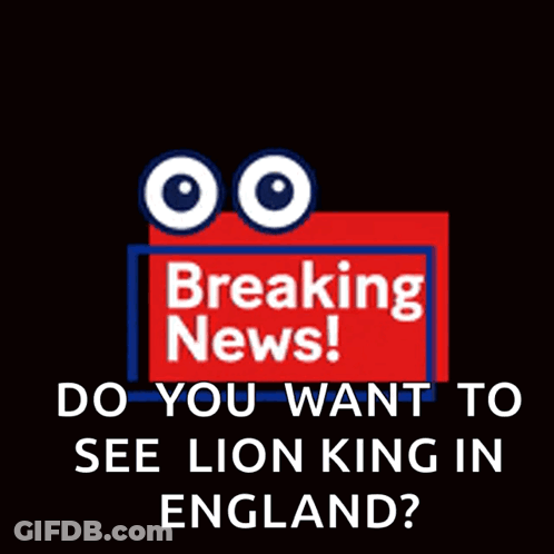 A Sign That Says Breaking News On It GIF