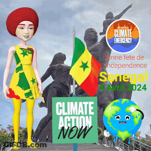 A Sign That Says Climate Action Now On It GIF