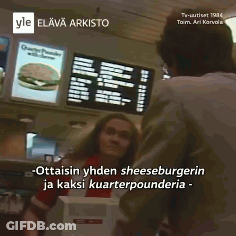 A Sign That Says Clubburger Hamburger Cheeseburger Quarter Poun Big Carolina On It GIF