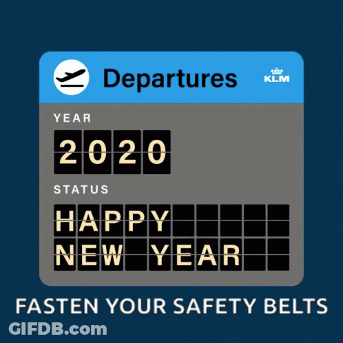 A Sign That Says Departures On It GIF