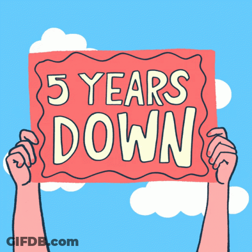 A Sign That Says Forever To Go Is Held Up By Two Hands GIF