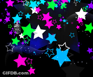 A Sign That Says Free Web Layouts Is Surrounded By Colorful Stars GIF