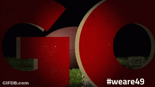 A Sign That Says Go And #Weare49 GIF