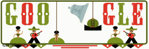 A Sign That Says " Google Gle " With A Cactus On It GIF