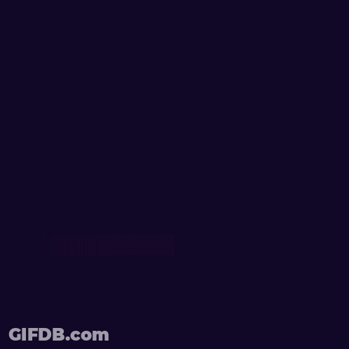 A Sign That Says Halfway There With A Purple Arrow GIF