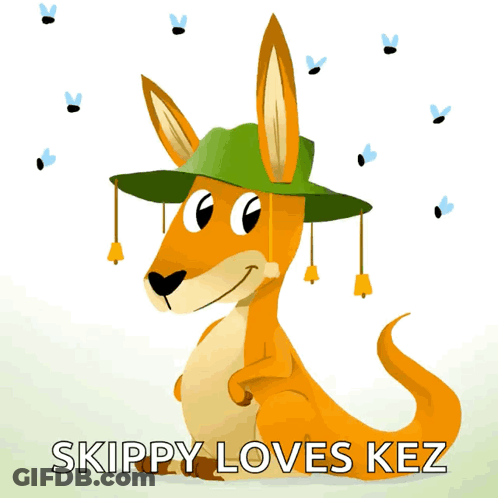 A Sign That Says Happy Australia Day On It GIF