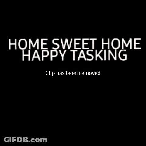 A Sign That Says Home Sweet Home Happy Tasking Home Surrounded By Hearts GIF