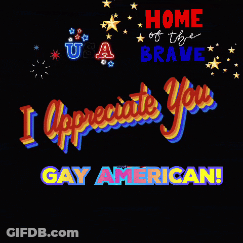 A Sign That Says I Appreciate You Gay American On It GIF