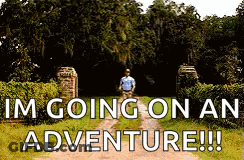 A Sign That Says I 'M Going On An Adventure !! GIF