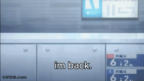 A Sign That Says Im Back On It GIF