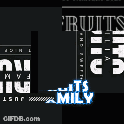 A Sign That Says It 'S Mily With A Bowl Of Fruit On It GIF