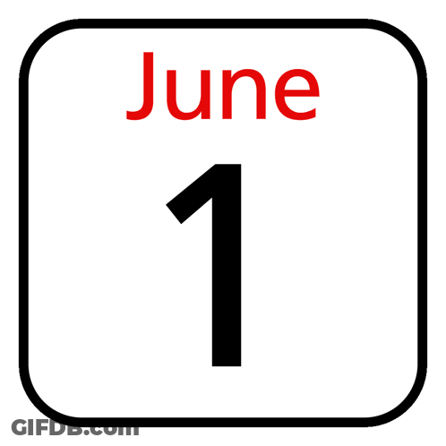A Sign That Says June 19 On It With Green And Red Ribbons GIF