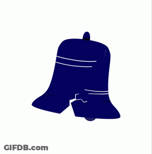 A Sign That Says Let Freedom Ring With A Bell GIF