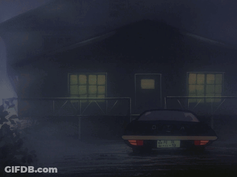 A Sign That Says ' Motel ' On It In A Foggy Area GIF