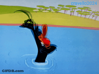 A Sign That Says " See You Later " Is Floating In The Water GIF
