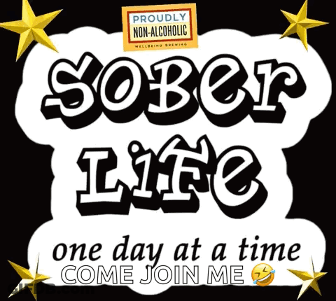 A Sign That Says Sober Life On It GIF