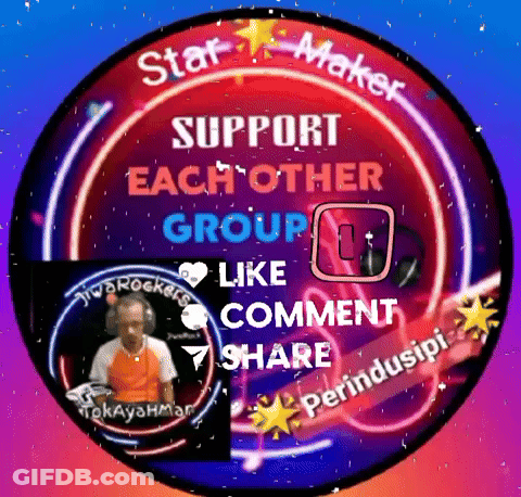 A Sign That Says Star Maker Support Each Other Group GIF