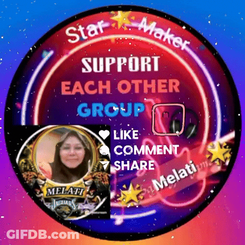 A Sign That Says Star Maker Support Each Other Group On It GIF