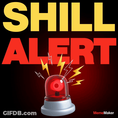 A Sign That Says " Still Alert " With A Red Light GIF
